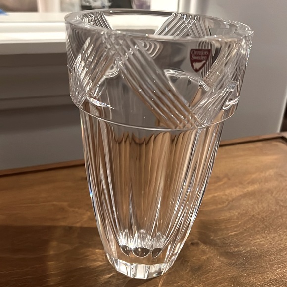 Orrefors Sweden Crystal Vase 8” Tall. - Picture 3 of 3